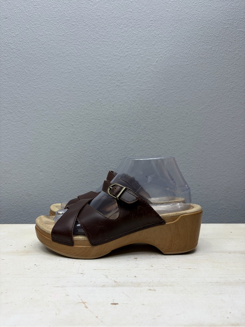 Dansko Brown Leather Sela Sandals Size 40